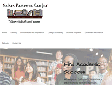 Tablet Screenshot of nelsonresourcecenter.org